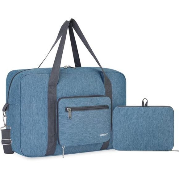 For Spirit Airlines Foldable Travel Duffel Bag Tote Carry on Luggage for Women - Picture 9 of 16